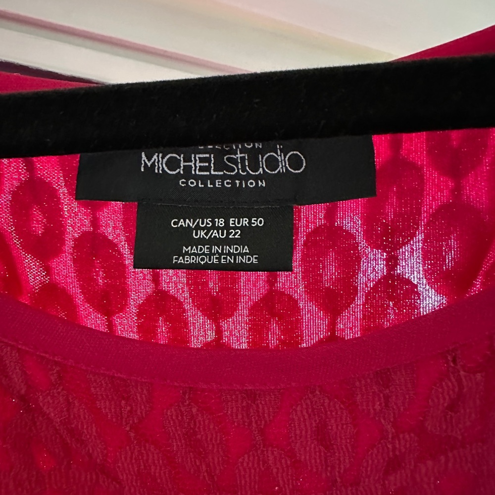 Michel Studio Collection Handkerchief Lace Dress - Picture 4 of 4